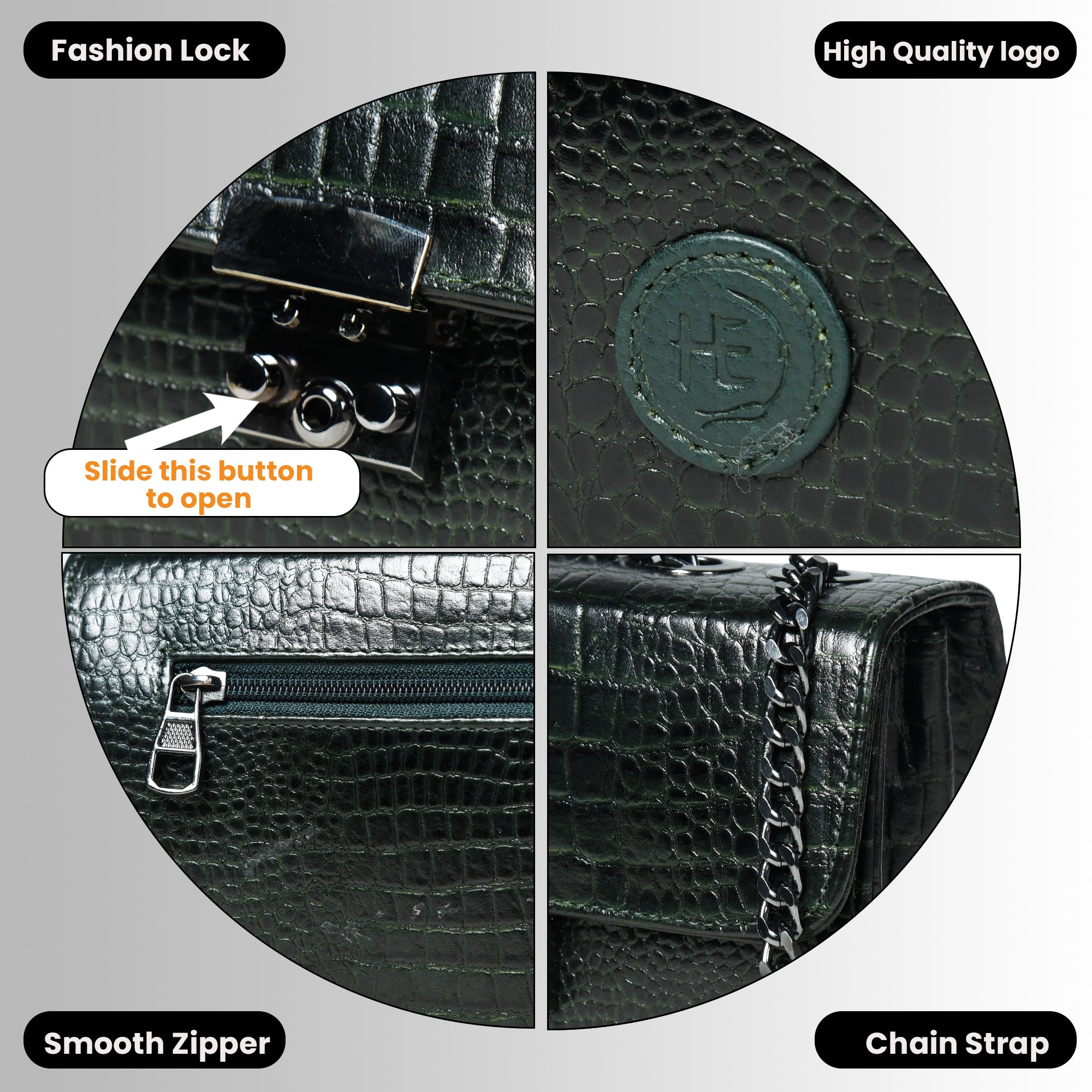 Obsidian Executive Leather Briefcase